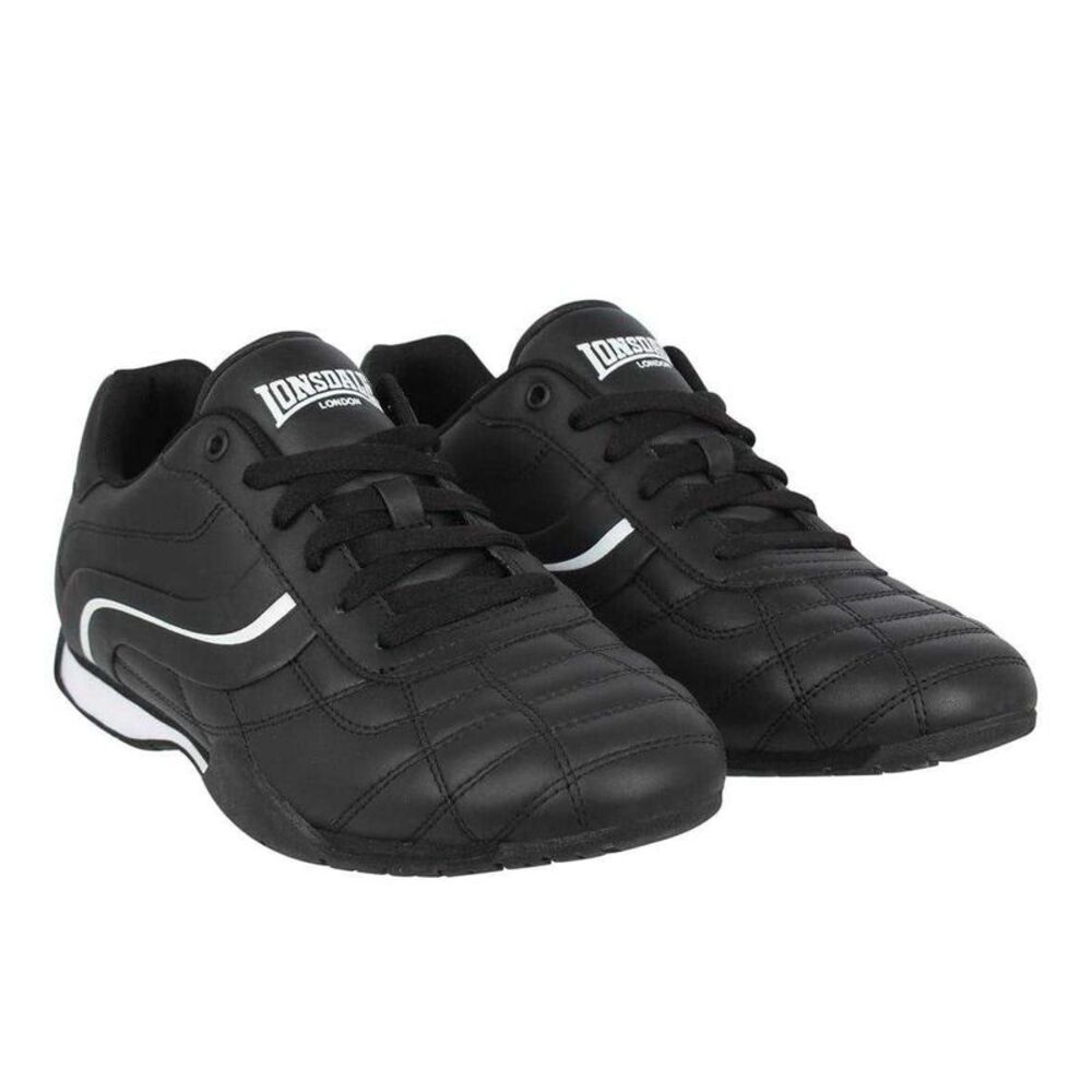 Lonsdale Mens Camden Sneakers / Black